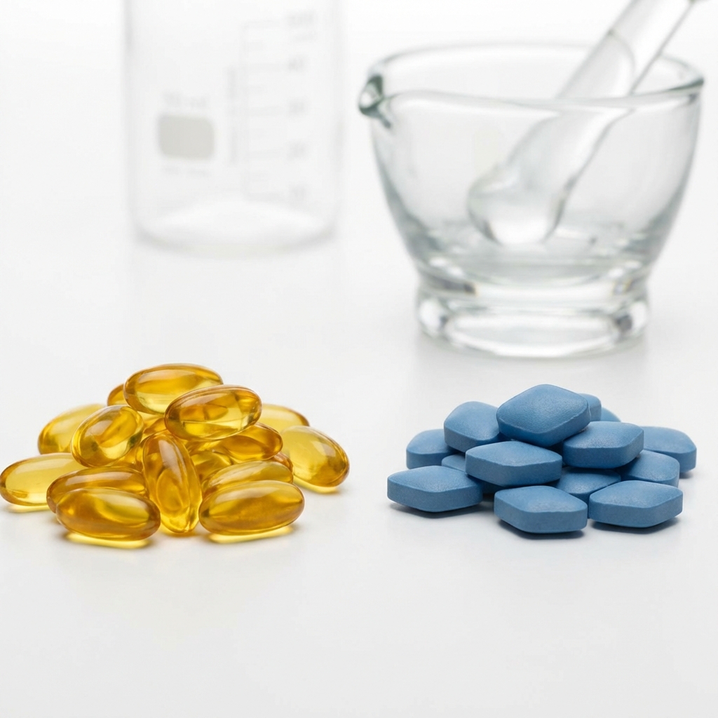 Comparison of Tadalafil and Sildenafil pills